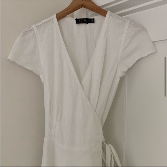 New Ralph Lauren Maxi White Linen Long Dress - Picture 7 of 13